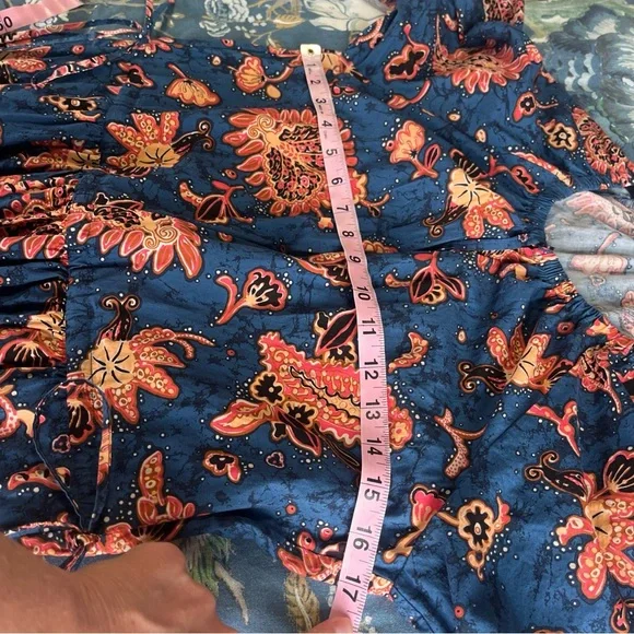 A.L.C. Mischa Dress SZ 4 DESIGNER $495 Cotton Boho Festival Tiered Maxi Natural - Picture 7 of 10